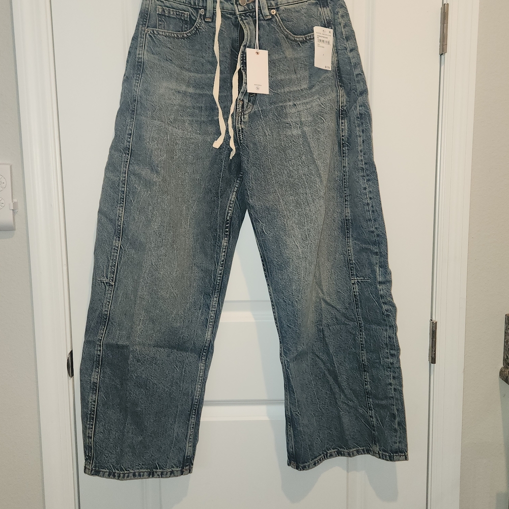 Good American Relaxed Fit Blue Jeans